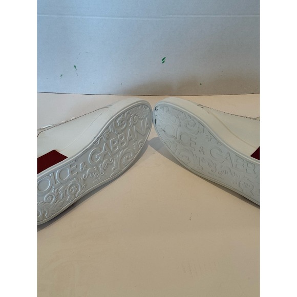 Dolce & Gabbana Red Details Portofino Sneakers - Picture 6 of 8